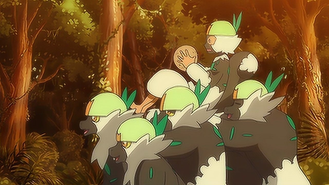 精灵宝可梦太阳月亮65集,小智变身投掷猴首领,不愧本季搞笑担当