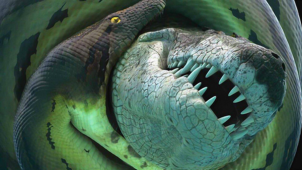 6万年前的泰坦巨蟒有多巨大14米长吃史前巨鳄如吃辣条