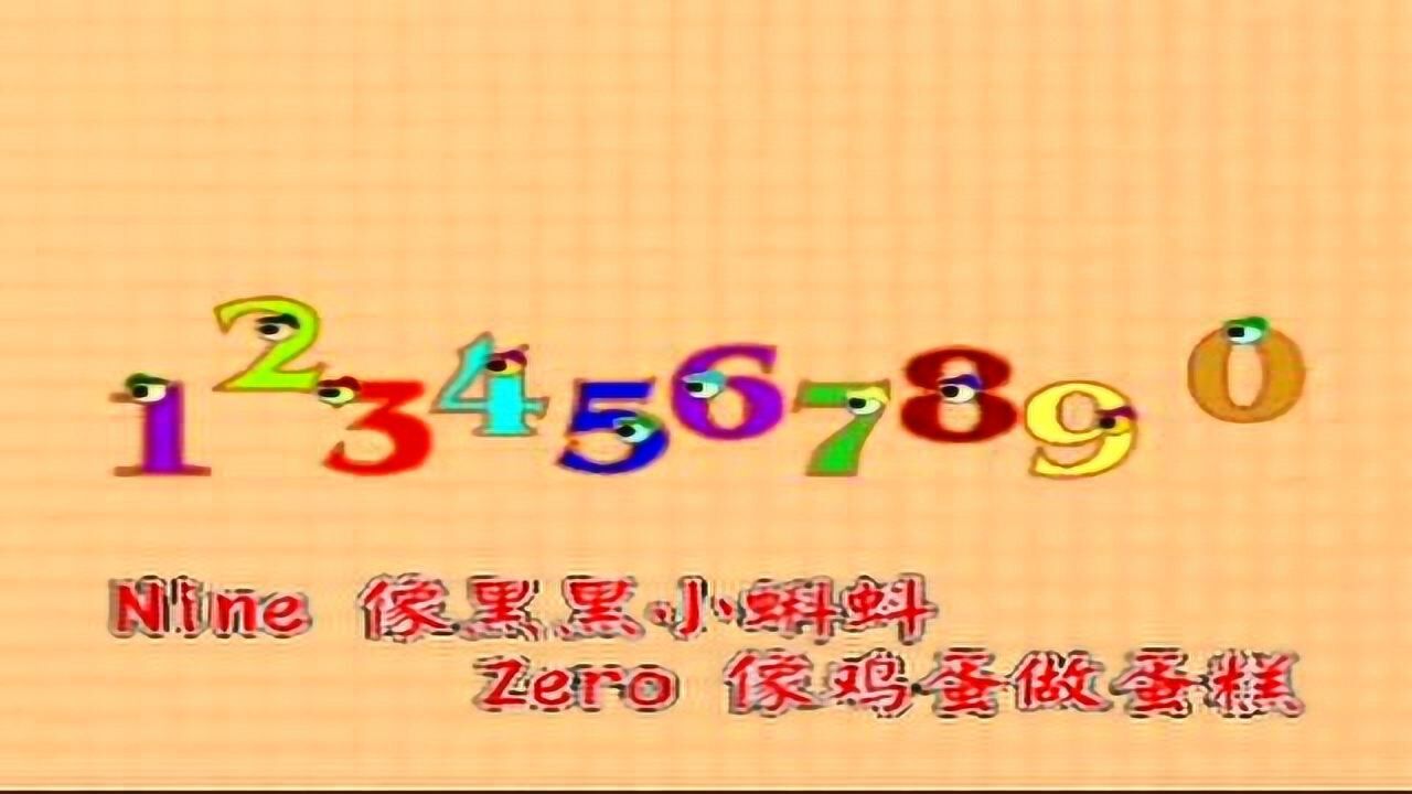 早教儿歌大全:数字歌 儿童歌曲 认识数字0-9的数字儿歌_高清1080P在线观看平台_腾讯视频