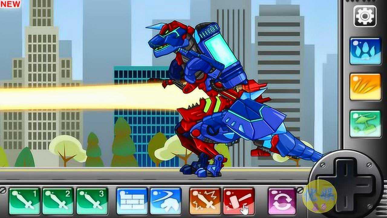 机械恐龙组装 恐龙合并对战机械警龙