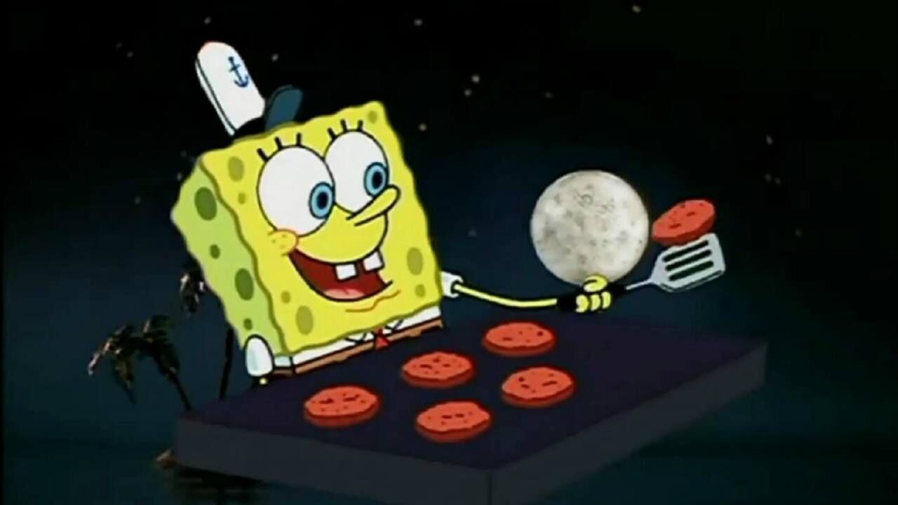 工作狂海绵宝宝不分昼夜劳苦工作