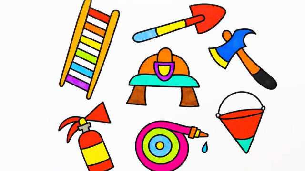 劳动工人的工具简笔画儿歌