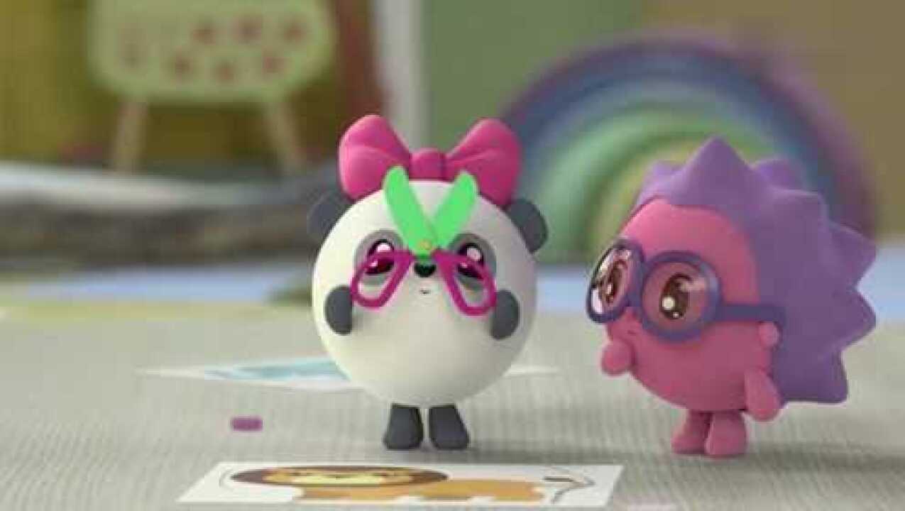 《瑞奇宝宝》诺诺想把野兽们剪下来贴在森林里