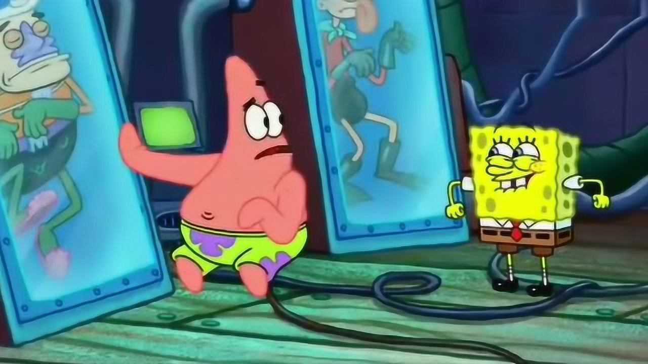 《海绵宝宝》海绵宝宝和派大星发现超人基地,他们居然变身成超人了