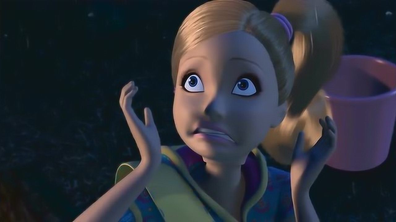 芭比之梦想豪宅:思倩在黑暗里其实很害怕,却要装作一副胆大样子