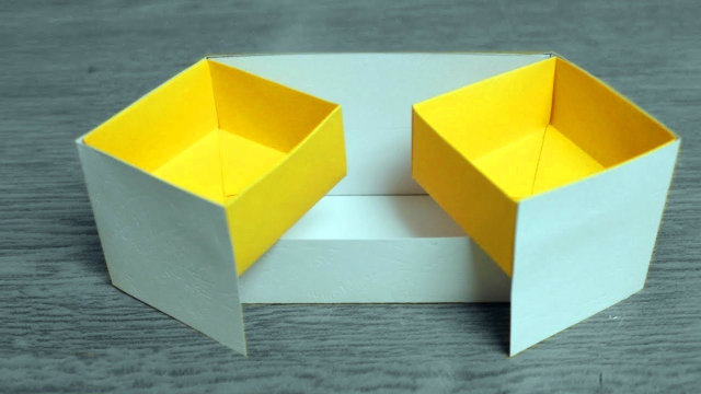 教你折纸一个简单实用的小抽屉!桌上的东西有地方放啦!