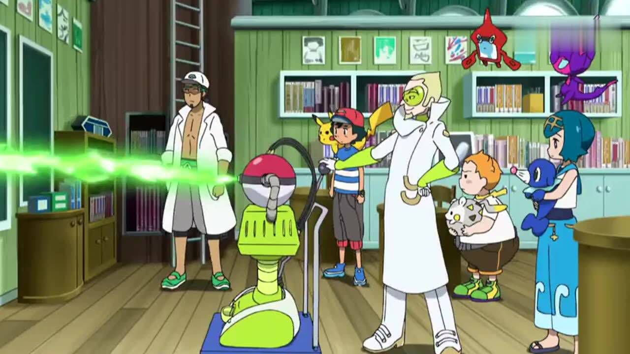 精灵宝可梦日月83集上小智变成宝可梦被精灵球收服了