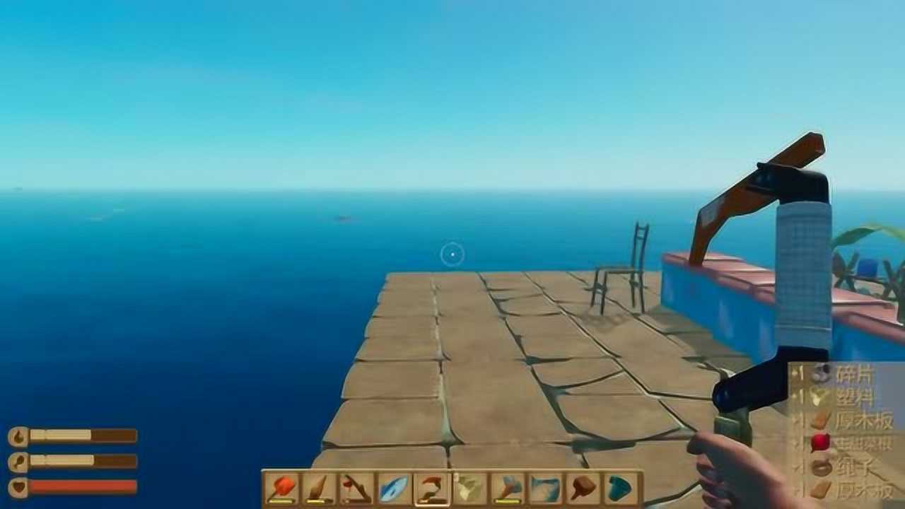 飞龙解说木筏求生raft鸟巢和椅子的制作第20集