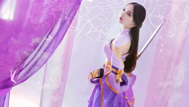 王者荣耀:露娜cosplay紫霞仙子