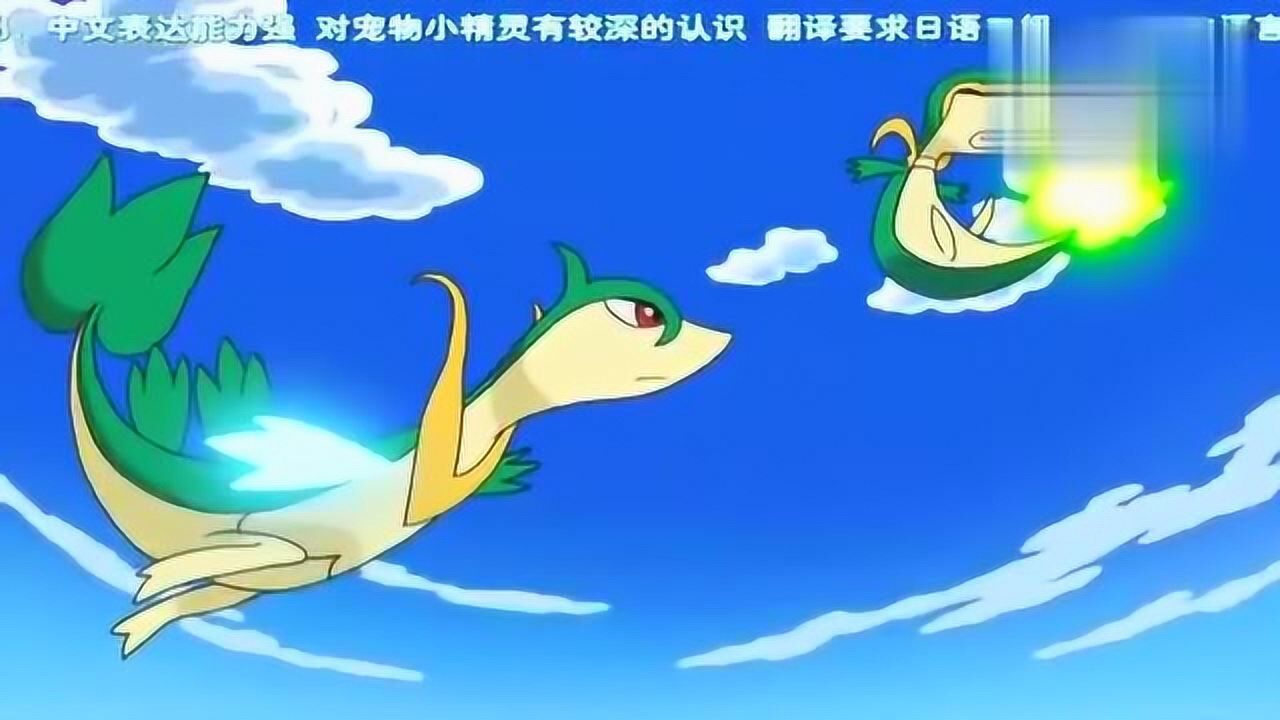 神奇宝贝藤藤蛇vs青藤蛇