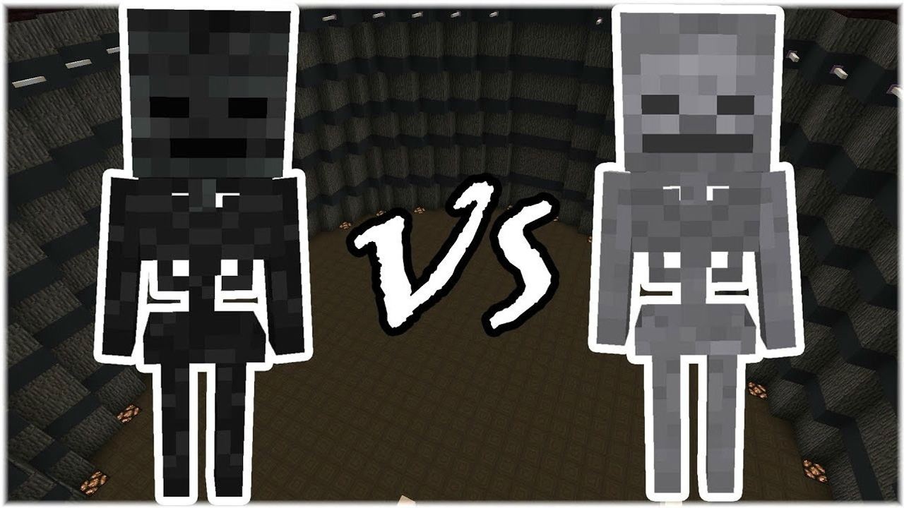 我的世界mc凋零骷髅vs骷髅黑与白的对决