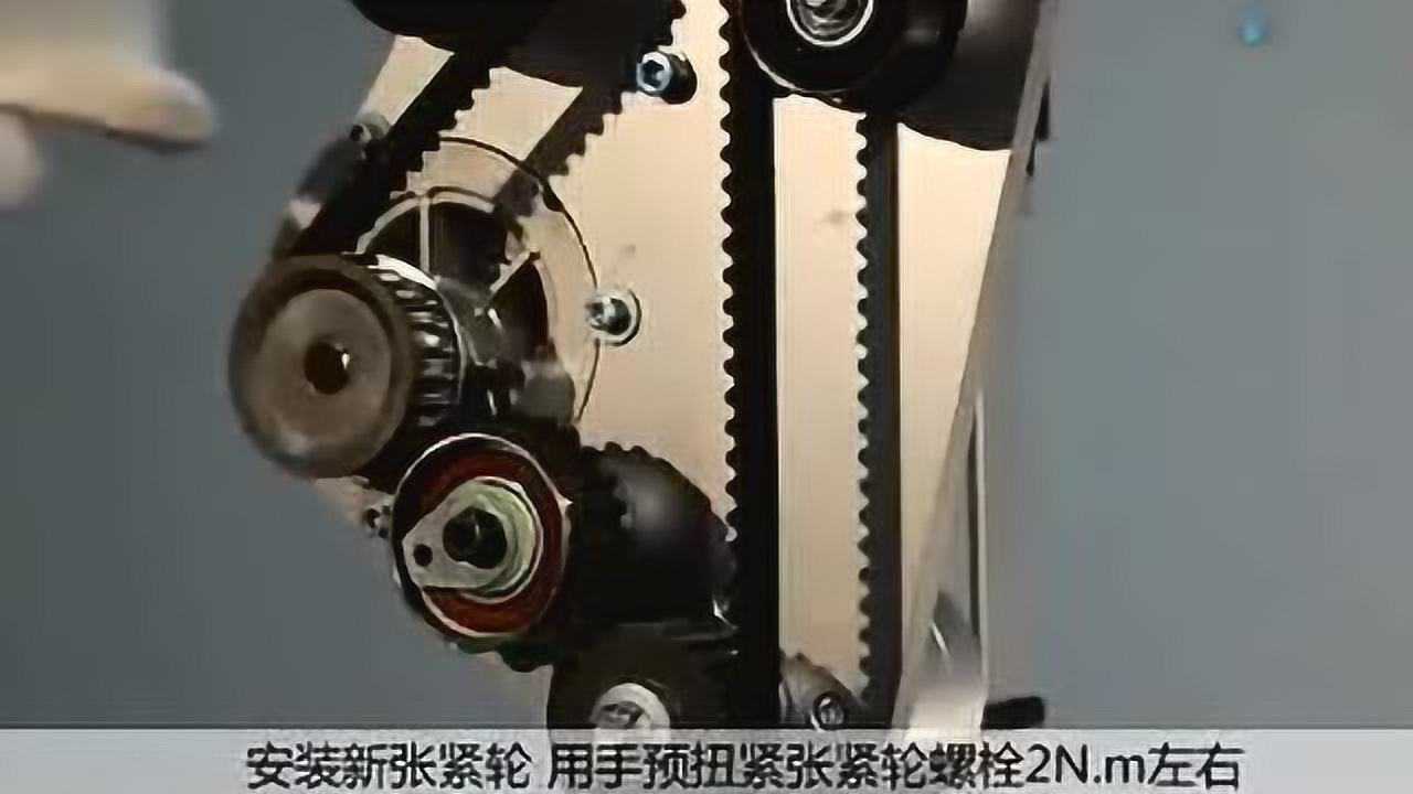 INA正时张紧轮安装演示-汽车售后技术服务_高清1080P在线观看平台_腾讯视频