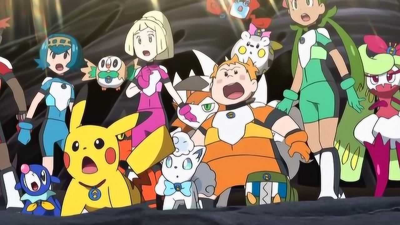 口袋妖怪日月,光辉大神终于诞生了,还要多亏两大神兽的帮忙呢