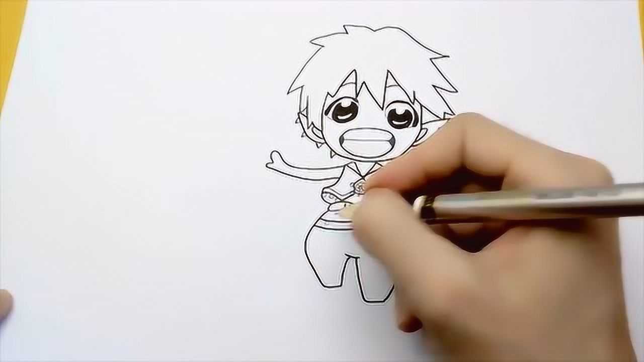 好看的q版水王子简笔画, 关键画法简单又漂亮, 小朋友们都喜欢