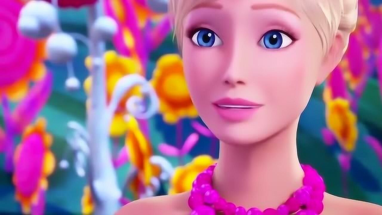 芭比与神秘之门:艾里西亚公主酷炫登陆花仙子世界,热烈欢迎她