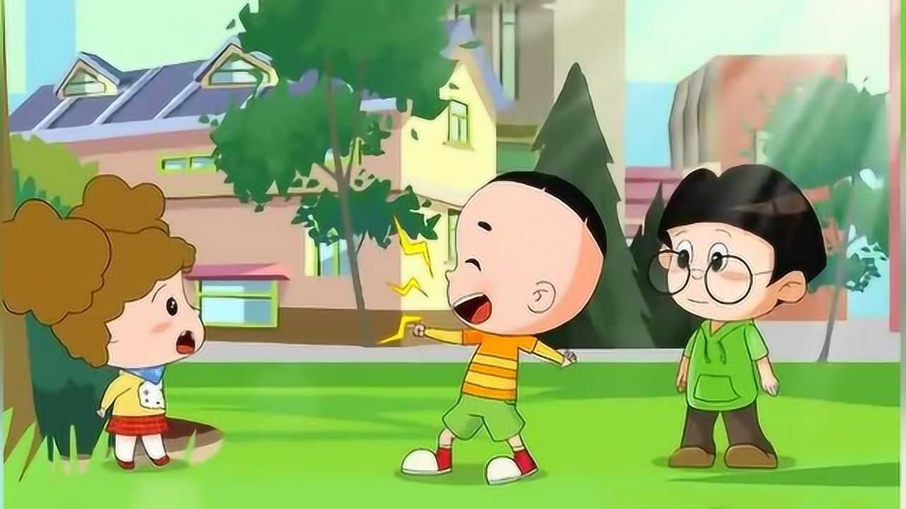 棉花糖说话没大门牙,被大头儿子和小明笑话,哭回了家!