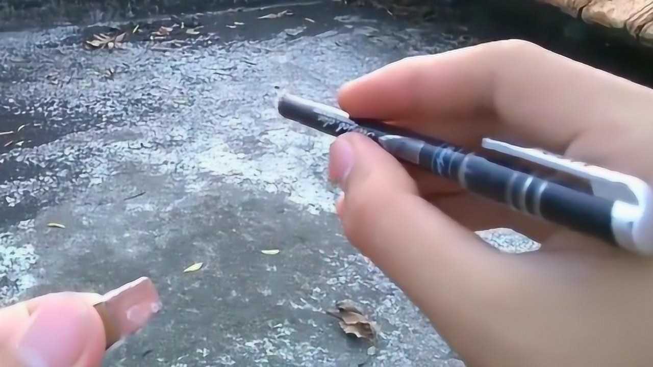 牛人将圆珠笔改装成暗器太酷了网友表示我也想要