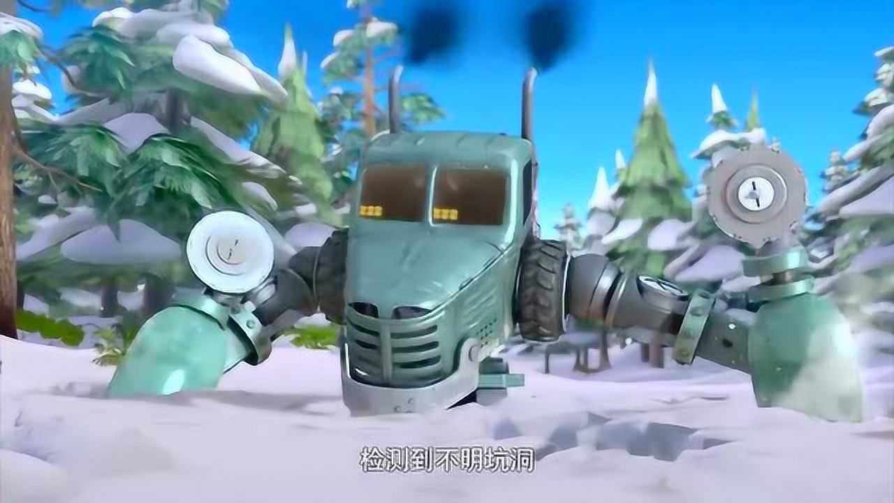 熊出没之过年萝卜头制造陷阱将伐木机困在山洞