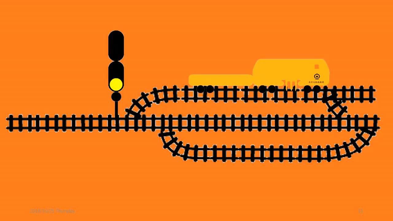 四显示自动闭塞区段进站色灯信号机的灯光含义