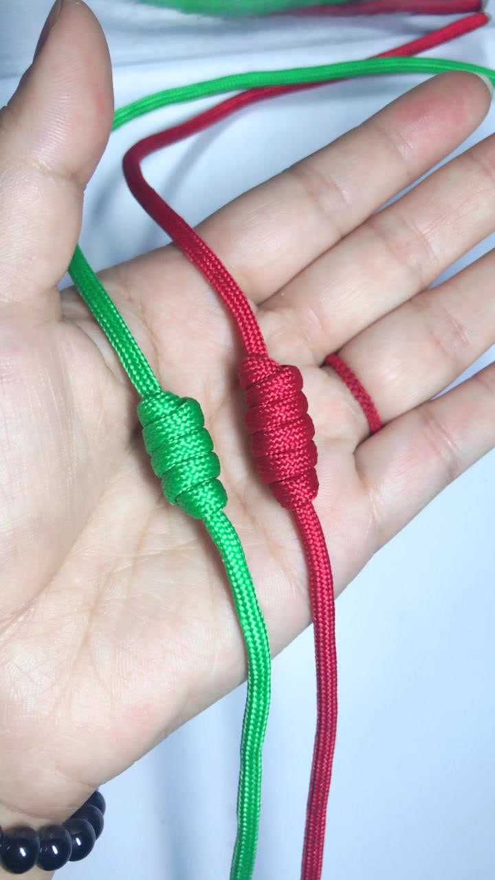 中国结入门基础,秘鲁结,常用于手链结尾