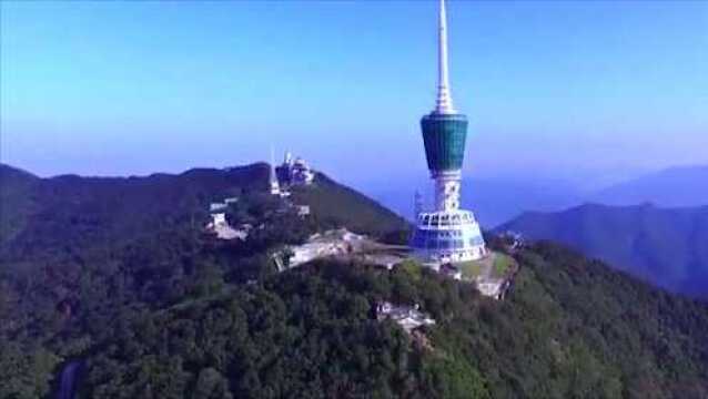 航拍中国:广东深圳第一高峰,国家级风景名胜区,壮美梧桐山