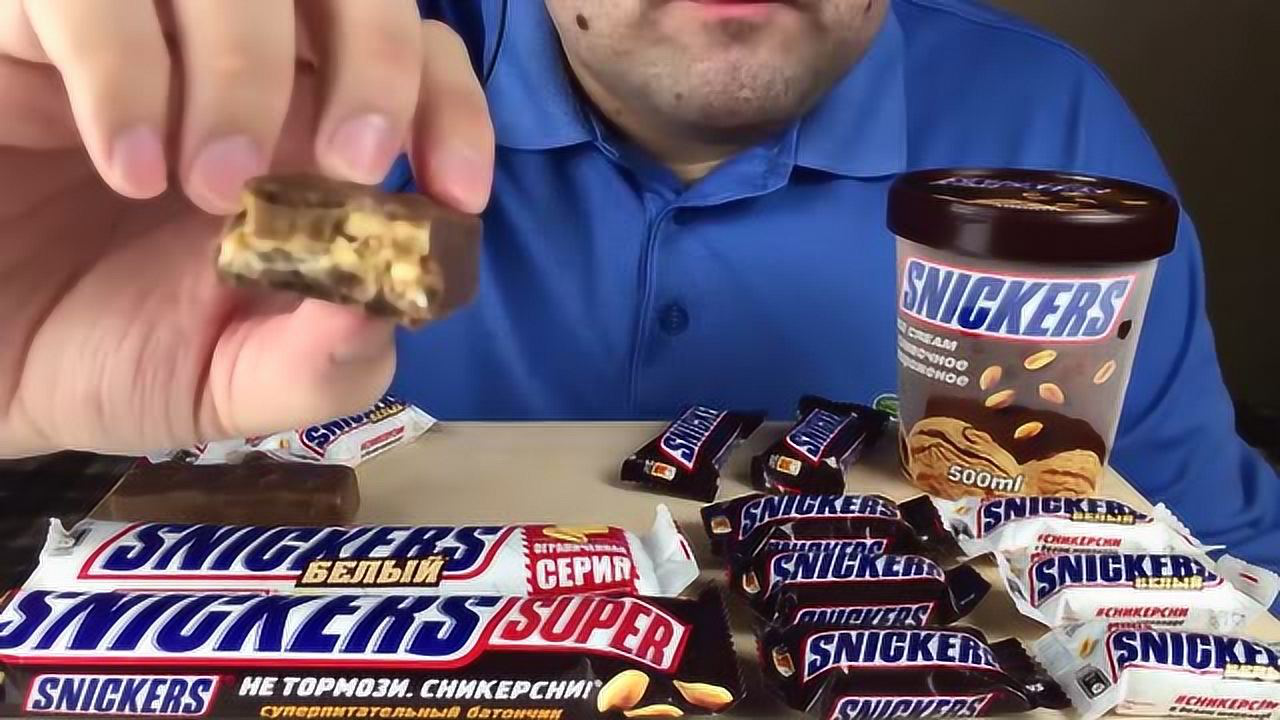 russian大叔吃士力架巧克力,酥层清晰不乱,带有甜酸!