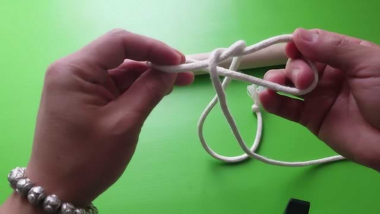 绳子打结有方法扁担扣打结很实用