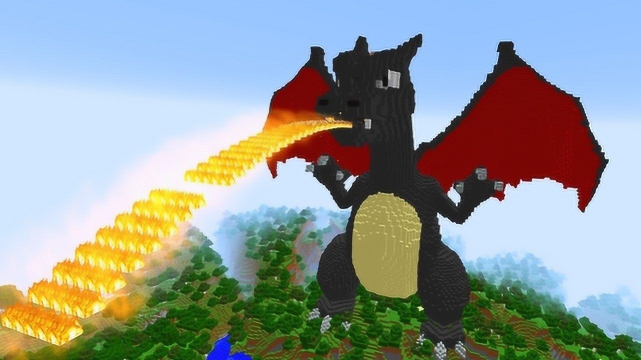 游游解说我的世界 神奇宝贝之黑色的巨型黑龙?