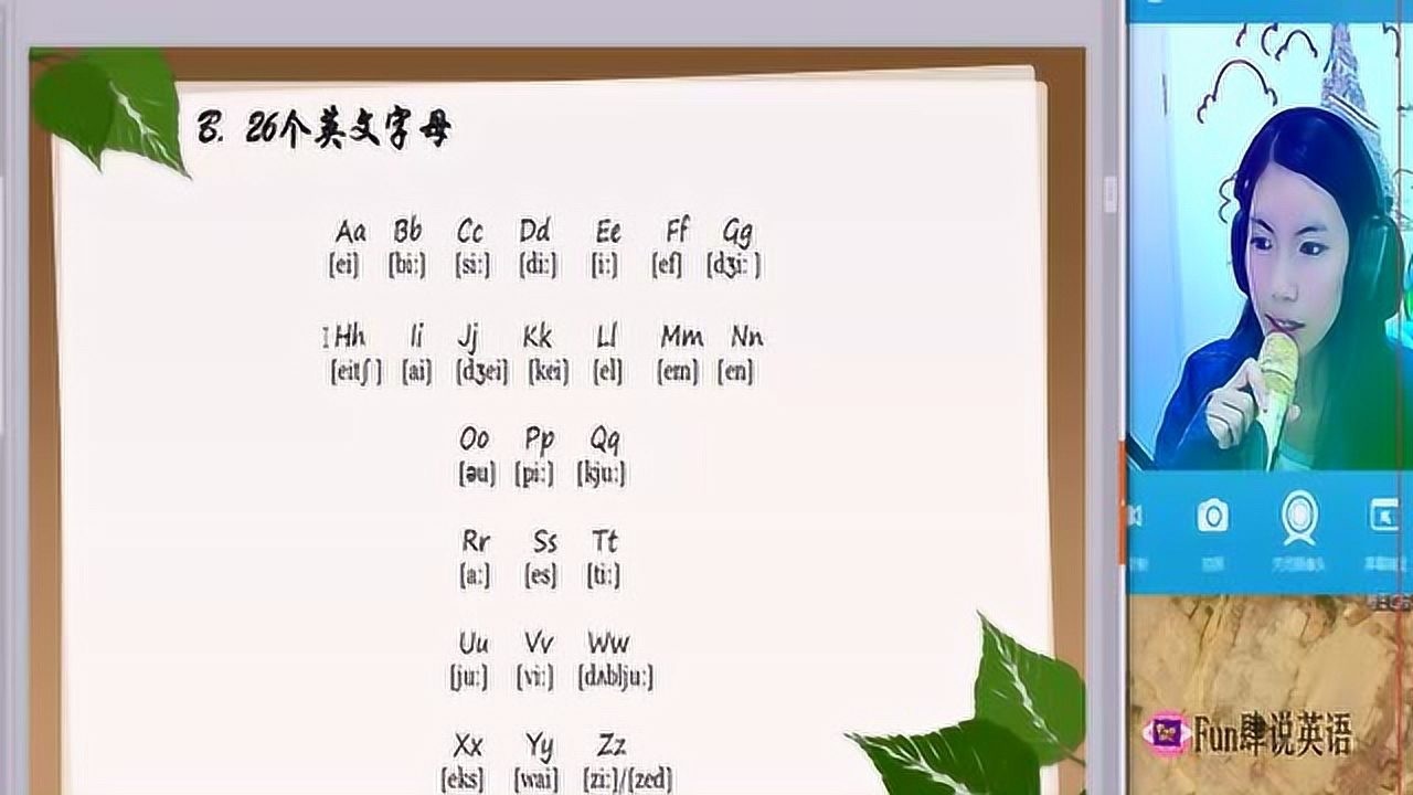 fun肆說英語26個英文字母之字母a到字母n的正確讀法