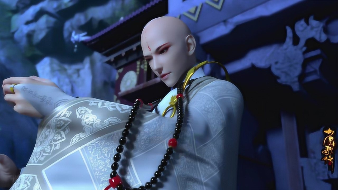 无心和尚一身珠玉华贵至极下方堪称超度亡魂的大场面