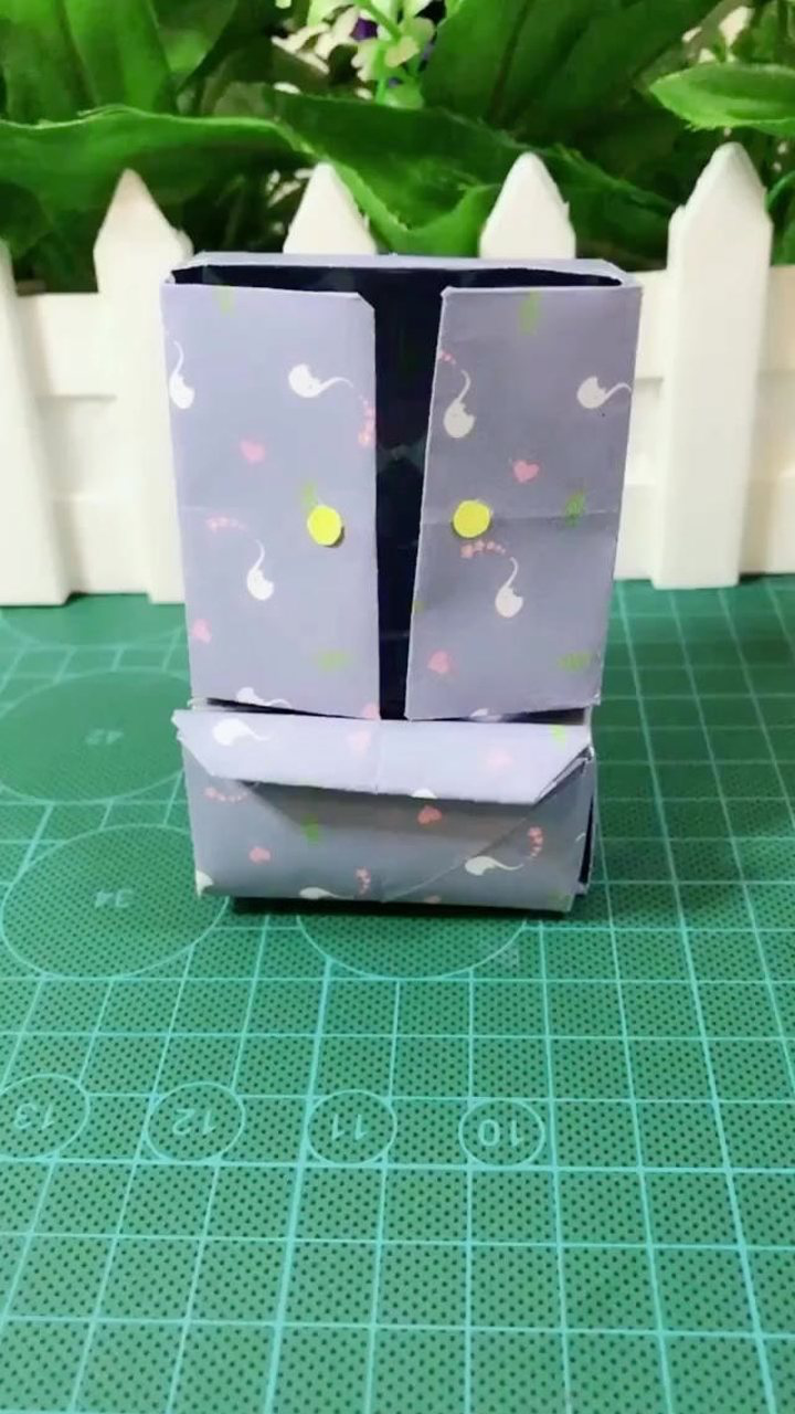 幼儿园手工折纸小衣柜教程
