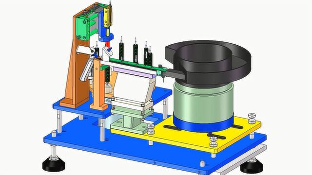 SolidWorks 教程:喷墨打印机配件自动堆垛设备的设计