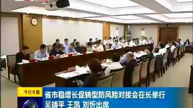 省市稳增长促转型防风险对接会在长举行