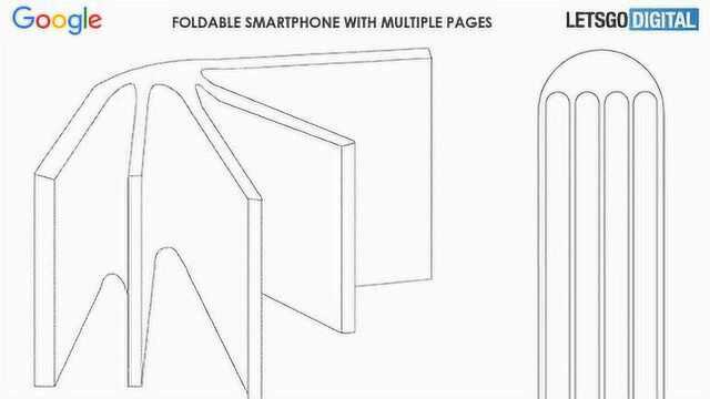 谷歌多页可折叠面板专利, 能够像书一样折叠打开