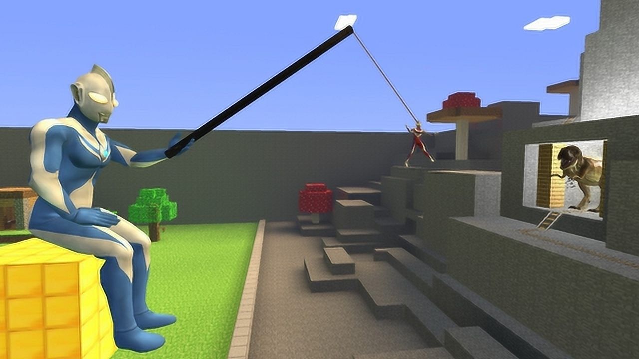 高斯奥特曼用迪迦做诱饵能把恐龙引出来吗