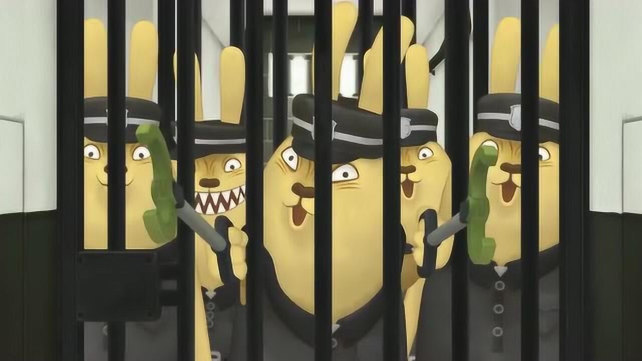 越狱兔前传越狱兔活动筋骨幅度有点大一不小心蹦到天花板上面