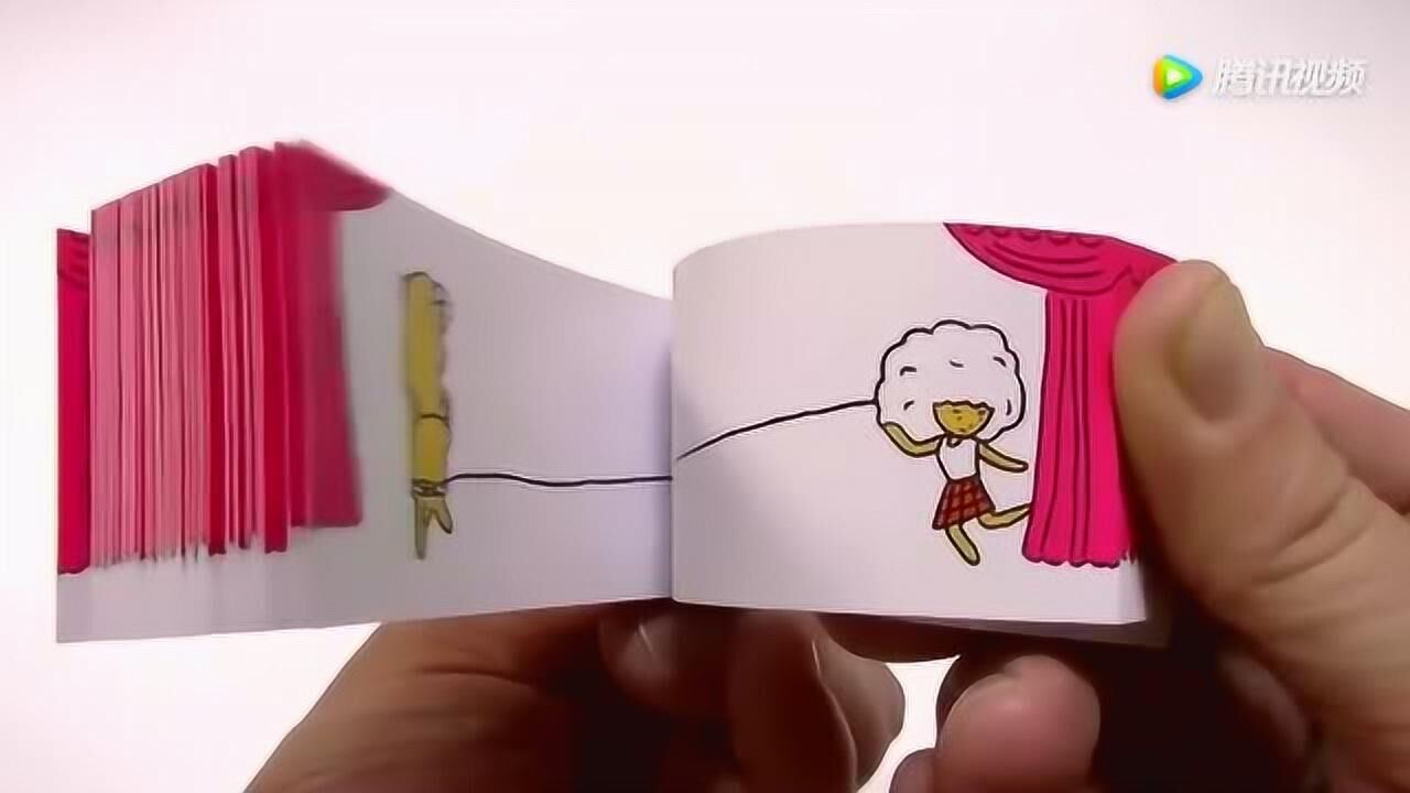 创意手翻书动画_腾讯视频