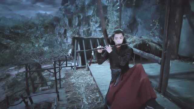 《陈情令》魏无羡吹笛姿势好帅啊,这曲子好像是蓝湛教给他的