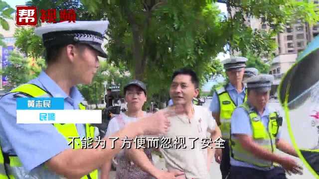 电动车加装遮阳伞,仙游交警加大力度整治伞乱象