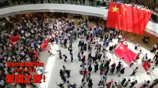 香港中环 爱国快闪!