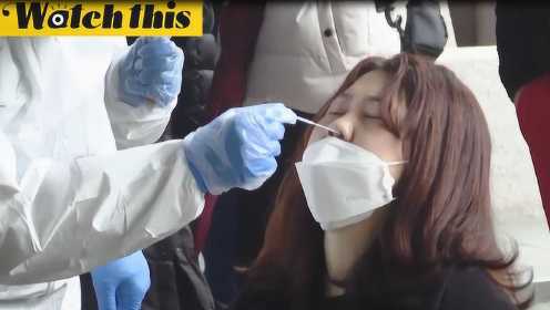 首尔一呼叫中心引发逾90多人集体感染 咽拭子原来是这样取的