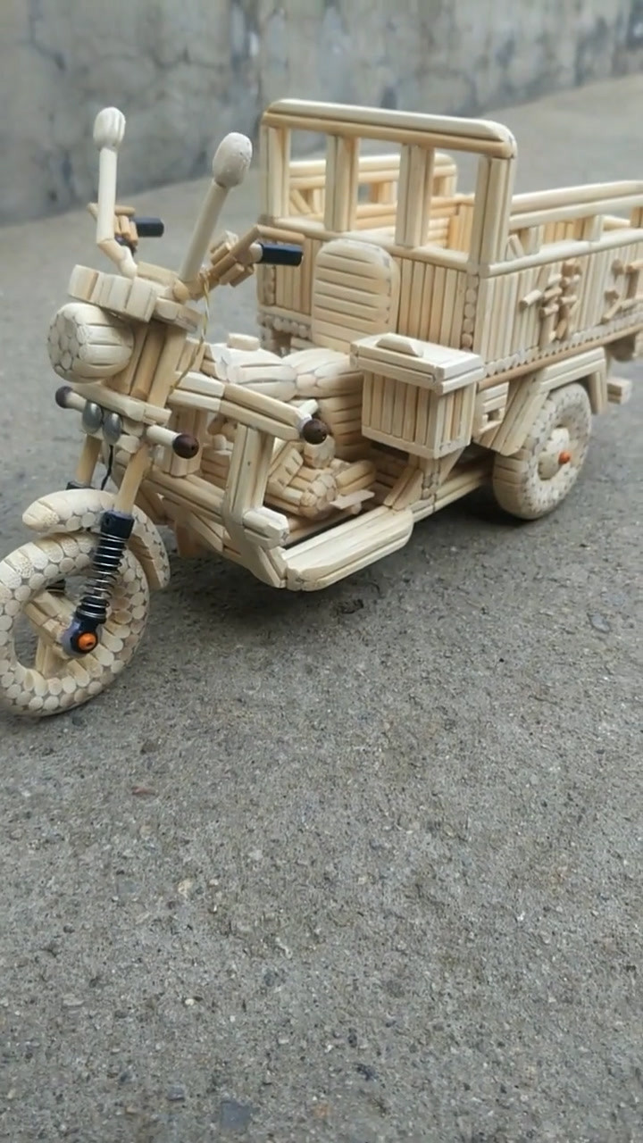 哈哈哈 筷子三轮车