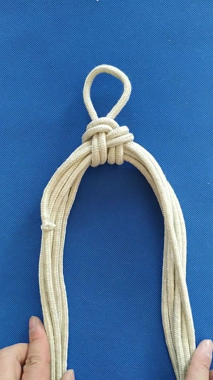 绳子用完不知道怎么收教大家一个小技巧悬挂式收绳结