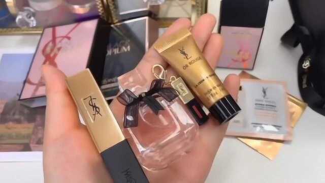 YSL这次好大方,竟然有这么多赠品,太喜欢了!