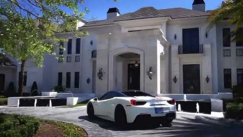 豪宅欣赏:跑车美女大房子,这样的生活谁不爱,流下了渴望的口水