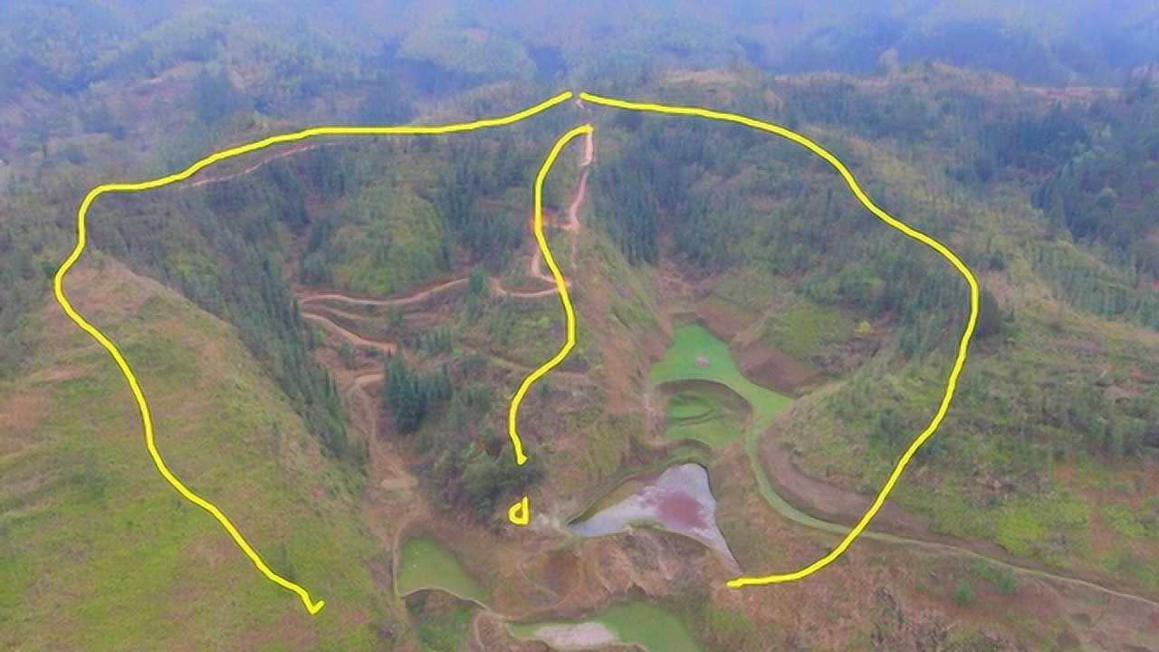 双龙戏珠,阴阳交错,富贵多多的风水宝地