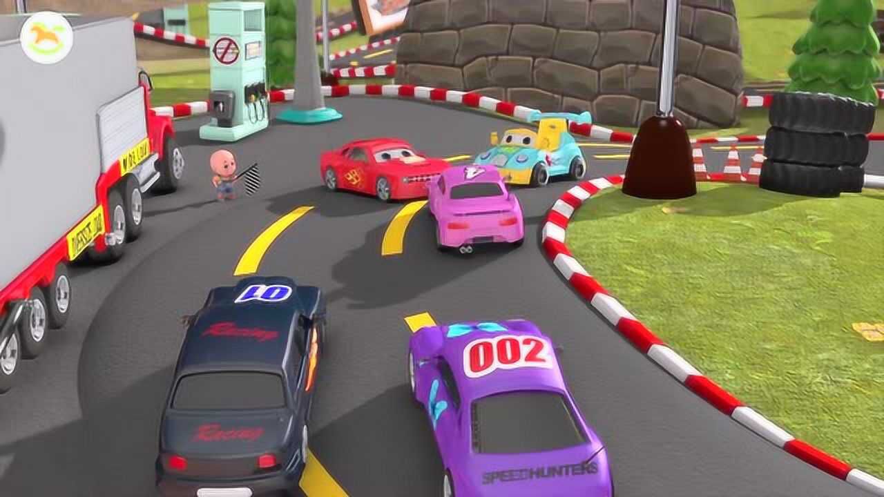 益智知识艾迪的汽车小队第二季汽车五斗士的一天