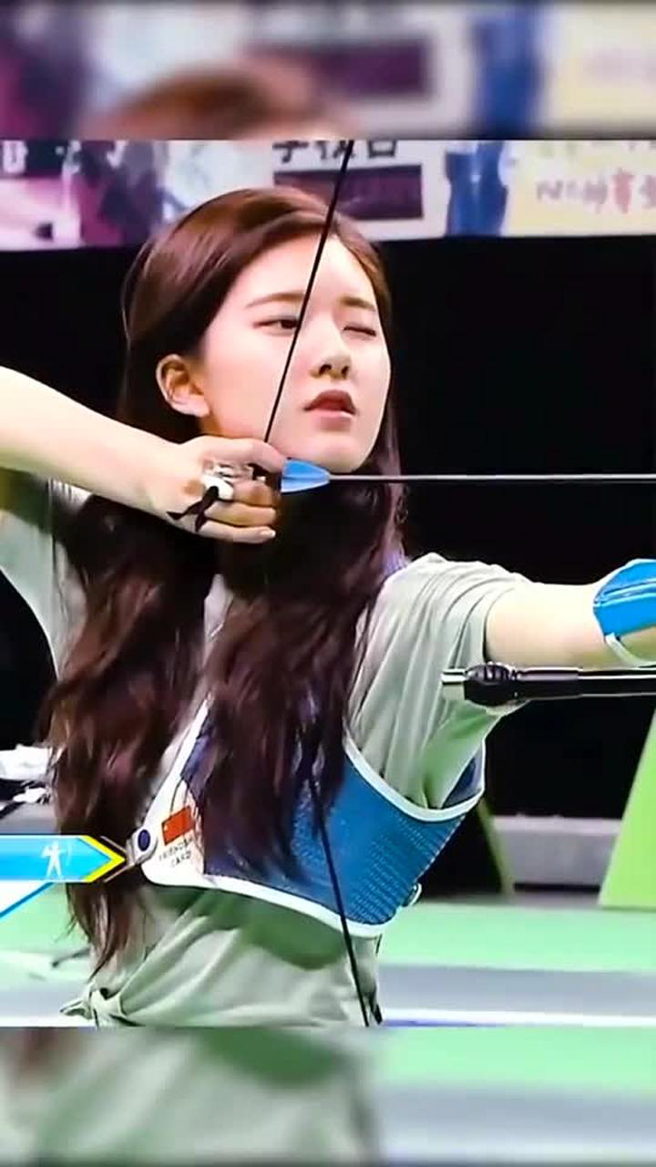 神仙妹妹赵露思能否射中你的心赵露思射箭九环