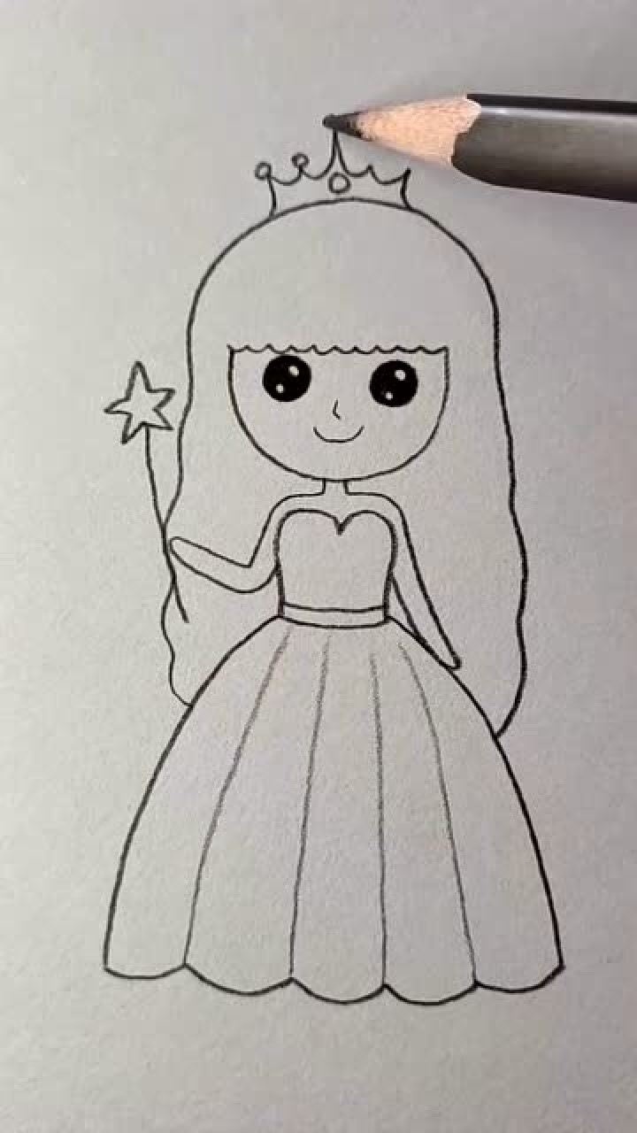 教你画大眼睛星光魔法公主