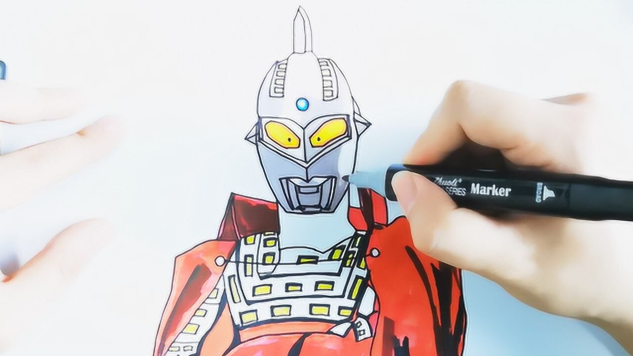 奥特六兄弟手绘大全第1弹,奥特曼手绘教程